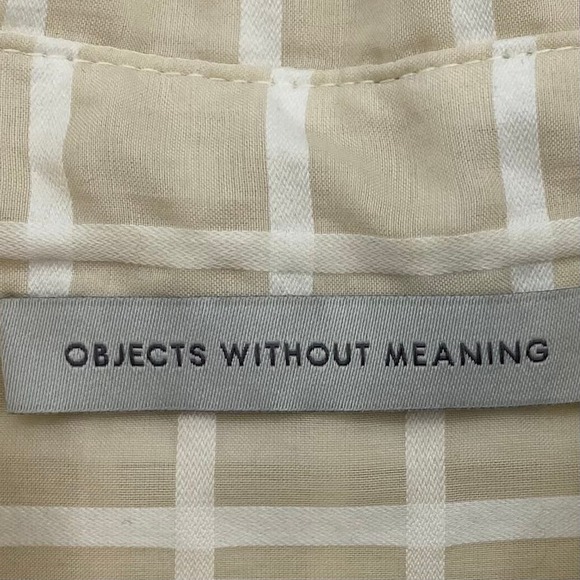 Objects Without Meaning Plaid Button Front Long Sleeve Shirt S Cotton Silk - Picture 10 of 12